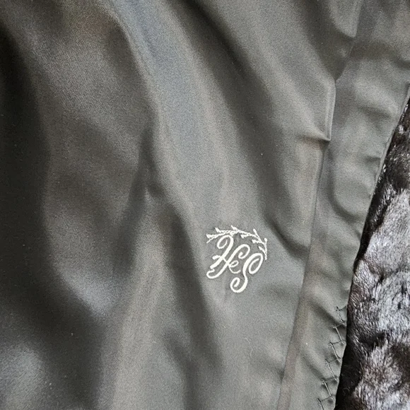 Authentic Real Mink Fur Coat Deep Chocolate Brown Long Length Large Glam Luxe - Picture 14 of 16